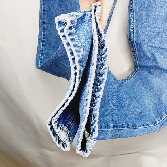 Vintage Tommy Hilfiger 90's Button Fly Women's Denim Blue Jeans 7/ 32 - Picture 9 of 10